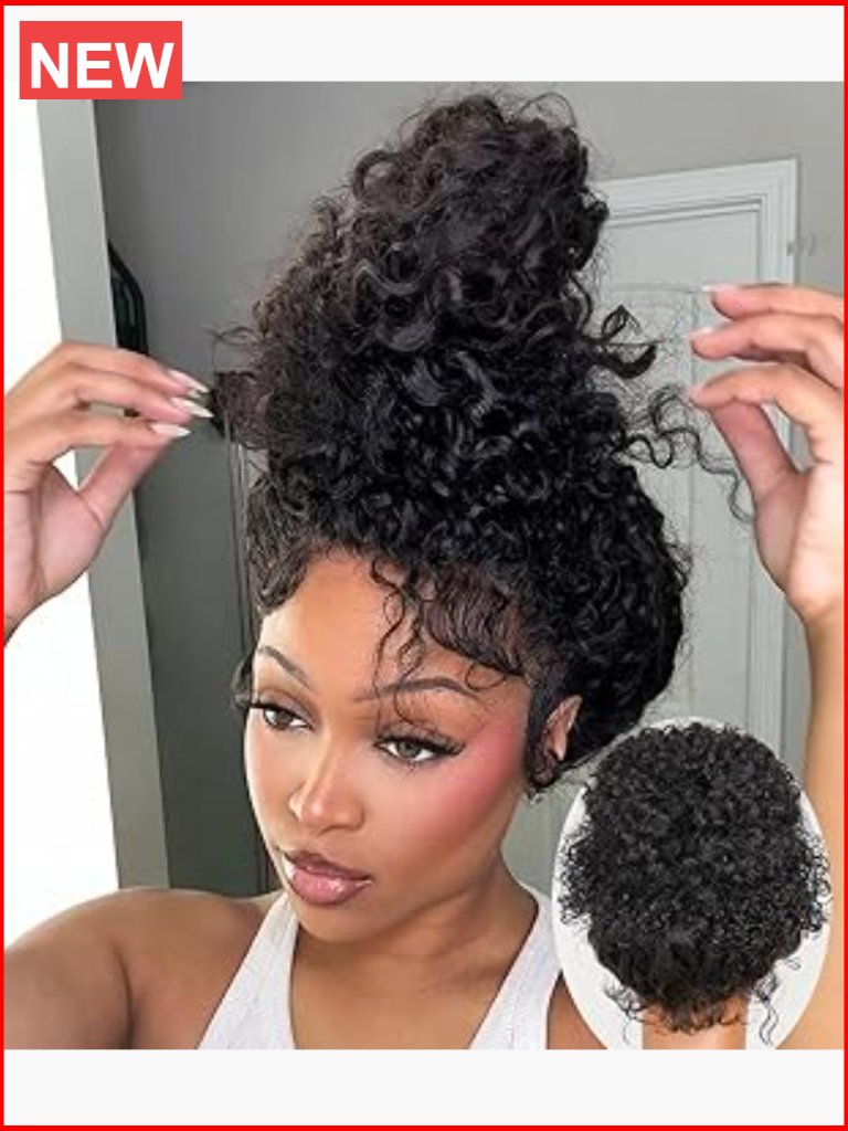 360 Lace Front Wigs Human Hair Pre Plucked With Drawstring Deep Wave Glueless